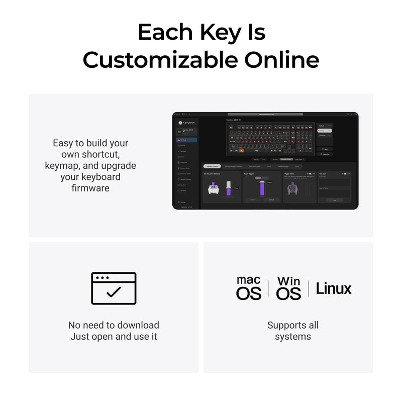 Afbeelding laden in galerijviewer, Keychron q5 he 8k magnetic switch keyboard (zwart, us lay-out (qwerty), ultra-fast lime, 96%, rgb leds, osa double-shot pbt, hot swap, knob)
