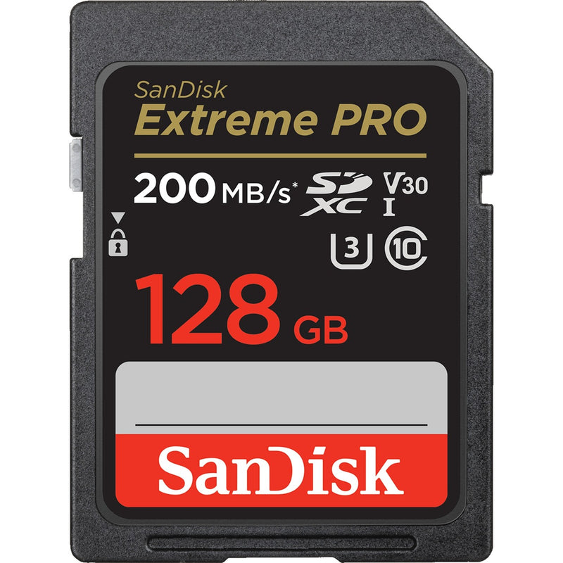 Afbeelding laden in galerijviewer, Sandisk extreme pro 128 gb sdxc geheugenkaart (zwart, uhs-i, class 10, u3, v30)
