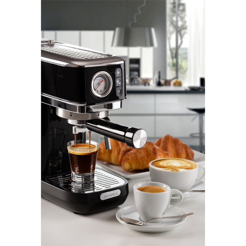 Afbeelding laden in galerijviewer, Ariete moderna espresso slim 1381 12 espressomachine (zwart)
