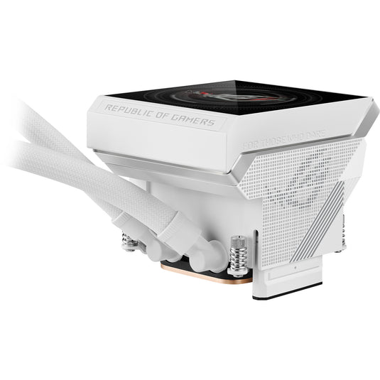 Asus rog strix lc iv 360 argb lcd waterkoeling (wit, 4-pin pwm)