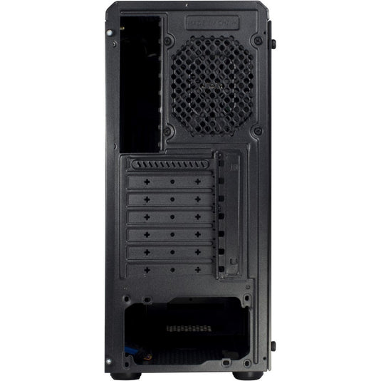 Inter-tech c-3 saphir midi tower behuizing (zwart | 3x usb-a | window)
