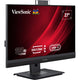 Viewsonic video conferencing docking monitor vg2757v-2k 27 (zwart (mat) grijs, 1x hdmi, 1x displayport, usb-a, usb-c, audio)
