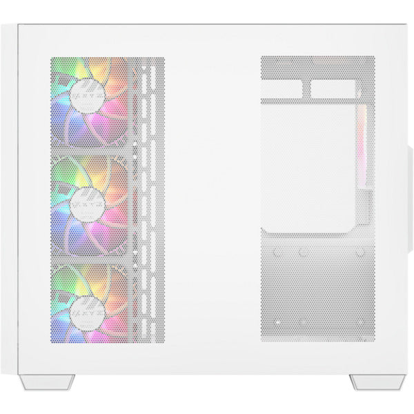 Afbeelding laden in galerijviewer, Xyz pc gear qubex midi tower behuizing (wit | 2x usb-a | 1x usb-c | tempered glass)
