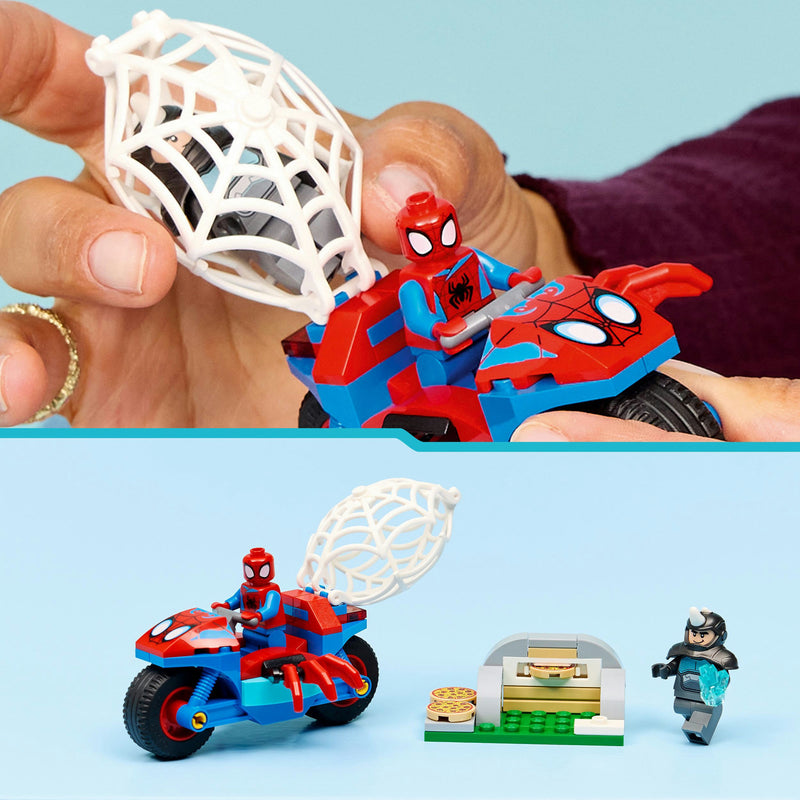 Afbeelding laden in galerijviewer, Lego marvel spidey on his motorcycle vs. rhino - 11206
