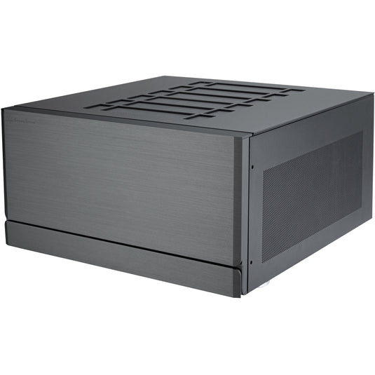 Silverstone crown 04 htpc behuizing (donkergrijs | 4x usb-a | 1x usb-c)