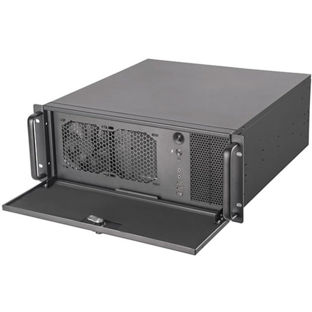 Afbeelding laden in galerijviewer, Silverstone rm42-502 rack behuizing (zwart | 2x usb-a 3.2 (5 gbit s) | 1x usb-c 3.2 (5 gbit s) | 2x audio)
