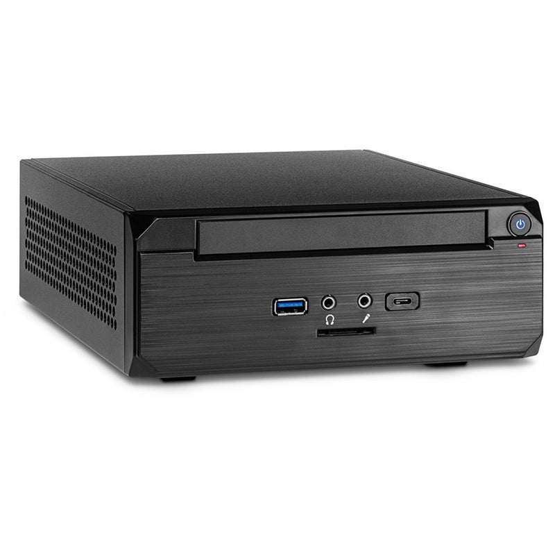 Afbeelding laden in galerijviewer, Inter-tech itx mw-02 ii htpc behuizing (zwart | 1x usb-a | 1x usb-c)
