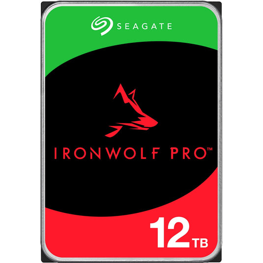 Seagate ironwolf pro 12 tb harde schijf (st12000nt001, sata 600, 24 7)