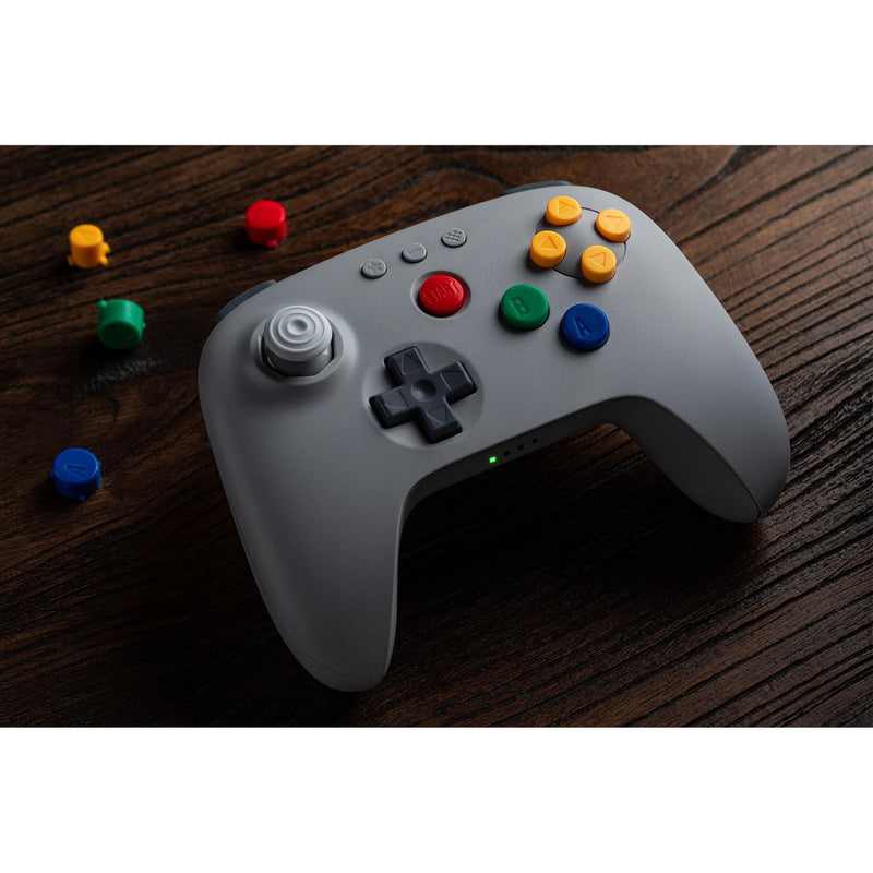 Afbeelding laden in galerijviewer, 8bitdo 64 bluetooth controller (grijs, bluetooth 5.0 usb, switch, switch 2, pc, android)
