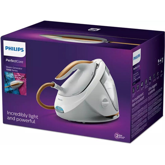 Philips perfectcare 7000 series psg7040 10 stoomstrijkstation (wit goud)