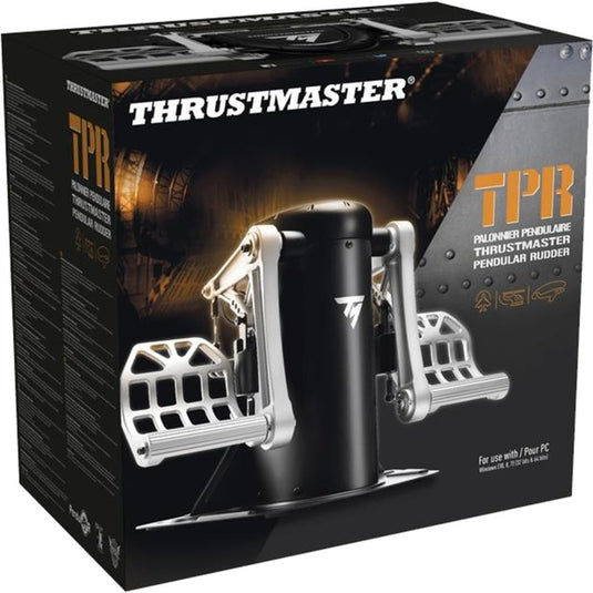 Thrustmaster tpr pendular rudder systeem pedalen (zwart metaal, pc)