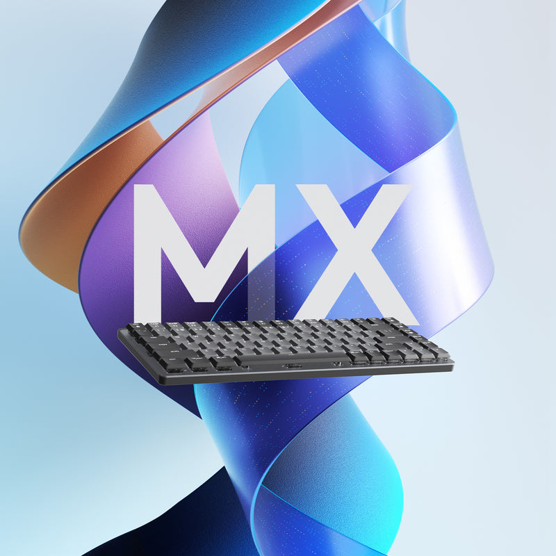 Afbeelding laden in galerijviewer, Logitech mx mechanical mini toetsenbord (zwart, us-international lay-out (qwerty), gl tactile, 80% (tkl), bluetooth)
