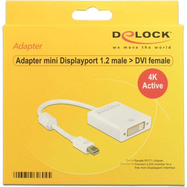 Afbeelding laden in galerijviewer, Delock mini displayport > dvi adapter (wit, 0,2 meter, 4k)
