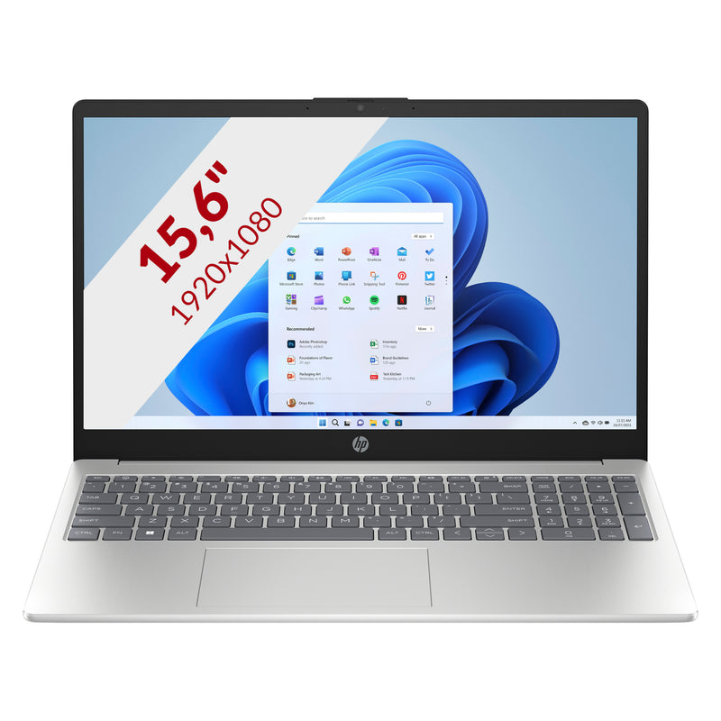 Afbeelding laden in galerijviewer, Hp 15-fd1252ndx 15.6 laptop (zilver | core 5 120u | intel graphics | 8 gb | 512 gb ssd)
