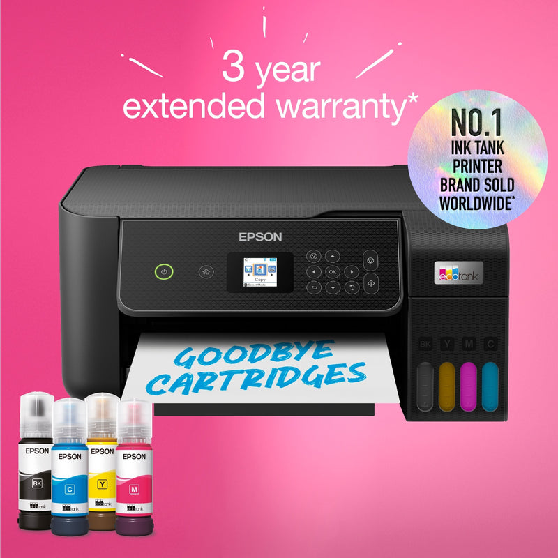 Afbeelding laden in galerijviewer, Epson ecotank et-2870 a4 multifunctionele wi-fi-printer met inkttank all-in-one inkjetprinter (zwart, scannen, kopiëren, inclusief tot 3 jaar inkt)
