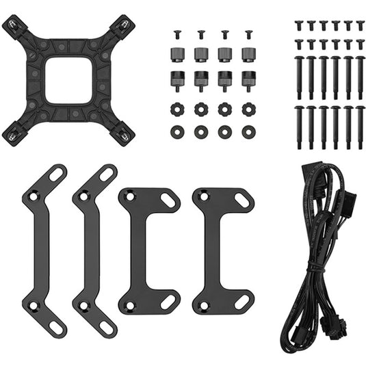 Deepcool lt360 argb waterkoeling (zwart, 4-pins pwm fan-connector)