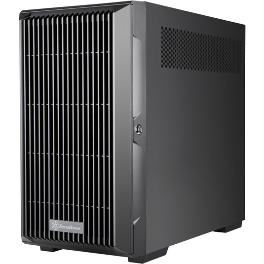 Silverstone cs382 mini tower behuizing (zwart | 2x usb-a | 1x usb-c)