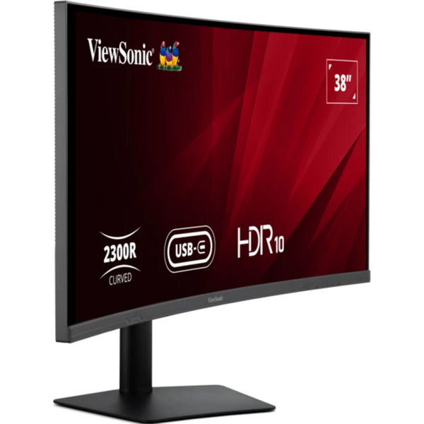 Afbeelding laden in galerijviewer, Viewsonic va3820c uwqhd+ 21:9 curved monitor met usb-c hub 38 ultrawide (zwart, 2x hdmi, 1x displayport, usb-c, usb-b )

