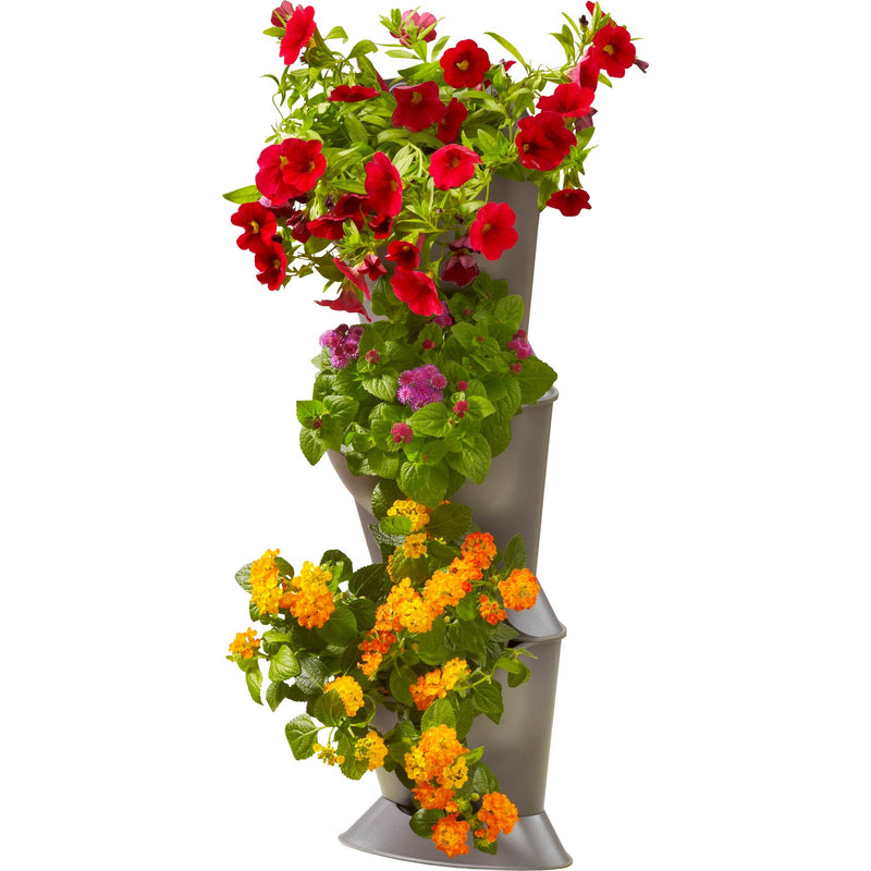 Afbeelding laden in galerijviewer, Gardena natureup! basisset hoek plantenbak (grijs, 13153-20)
