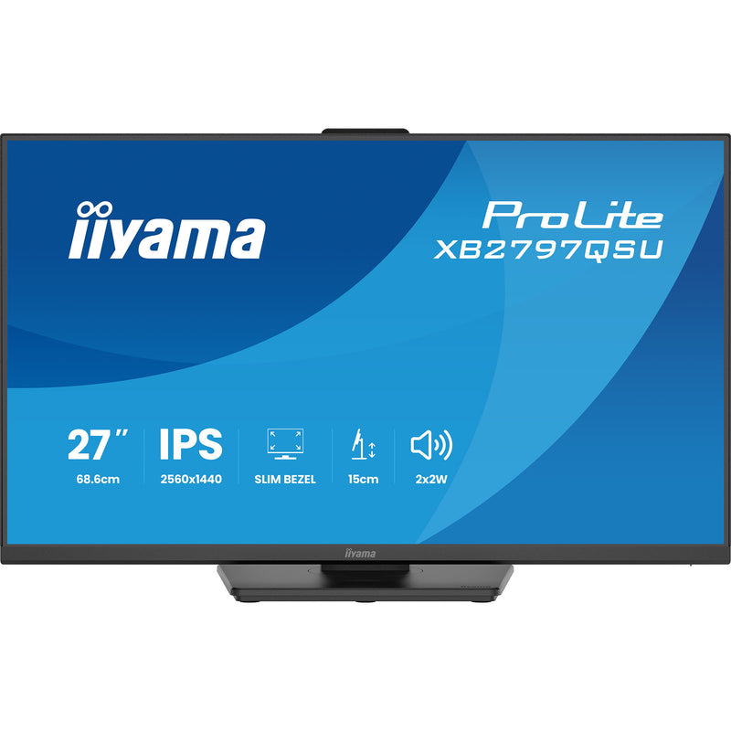 Afbeelding laden in galerijviewer, Iiyama prolite xb2797qsu-b1 27 monitor (zwart (mat), hdmi, displayport, usb, audio)
