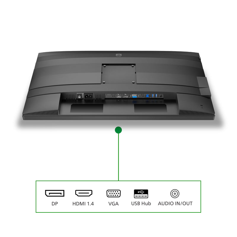 Afbeelding laden in galerijviewer, Philips 27b2g5200 27 monitor (zilver zwart, vga, hdmi, displayport, usb, audio, 100 hz)
