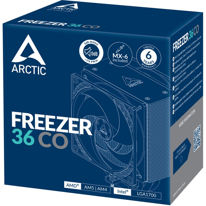 Afbeelding laden in galerijviewer, Arctic freezer 36 co cpu-koeler (aluminium zwart, 4-pin pwm)
