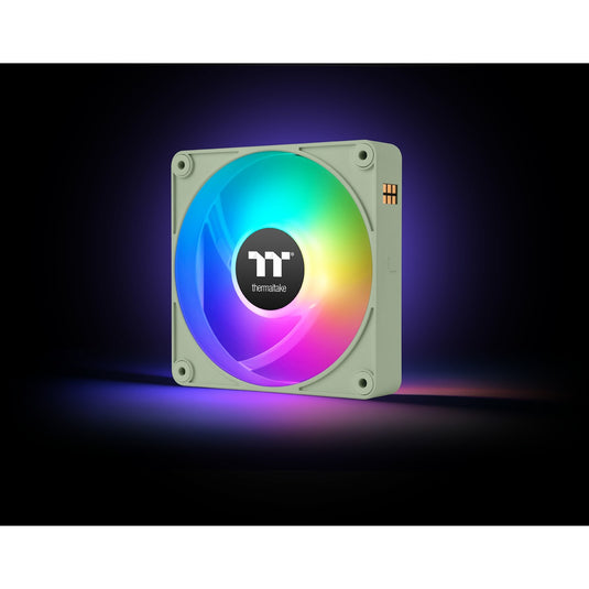 Thermaltake ct120 ex argb sync pc cooling fan matcha green (3-fan pack) case fans (lichtgroen, 3 stuks, 120 x 120 x 25 mm, pwm)