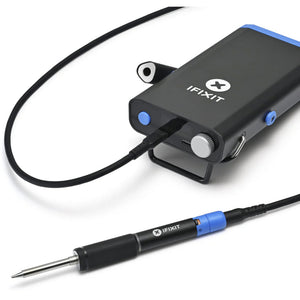 Ifixit fixhub power series portable soldeer station soldeerbout (zwart blauw, 100 watt, usb-c, powerstation)