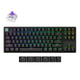 Keychron k8 he-j1 rgb mechanisch toetsenbord (zwart, us lay-out (qwerty), gateron double-rail magnetic nebula, 80% (tkl), rgb leds, cherry double-shot pbt, hot swap, usb-c | 2.4 ghz | bluetooth 5.1)