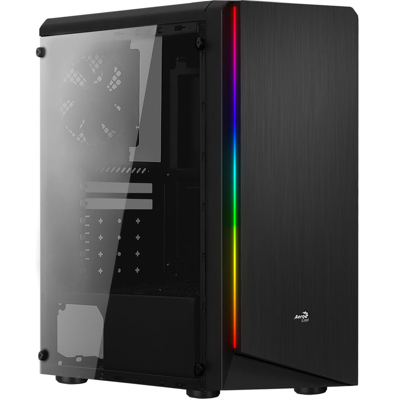 Afbeelding laden in galerijviewer, Aerocool rift midi tower behuizing (zwart | 3x usb-a | rgb | window)
