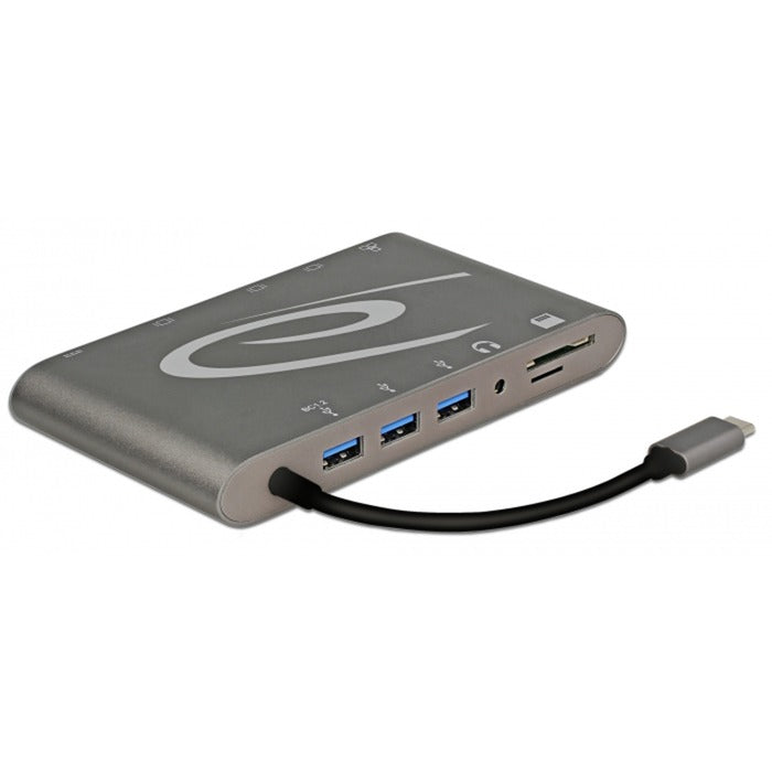 Afbeelding laden in galerijviewer, Delock usb type-c 3.1 dockingstation 4k 30 hz (grijs, usb-c, hdmi, sd, usb)
