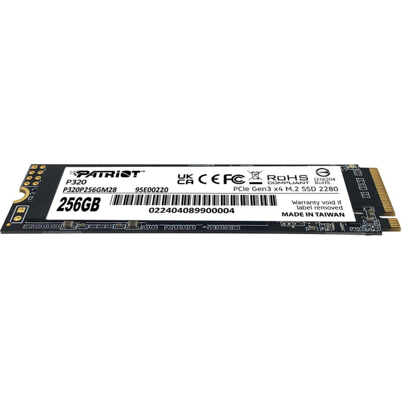 Afbeelding laden in galerijviewer, Patriot p320 256gb ssd (pcie 3.0 x4, nvme 1.3, m.2 2280)
