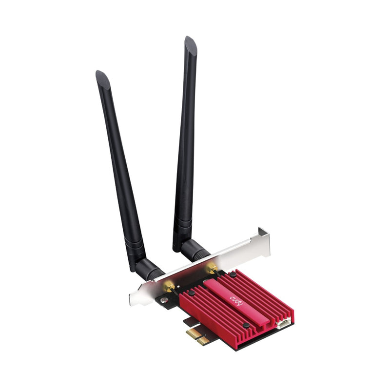 Afbeelding laden in galerijviewer, Cudy ax5400 wi-fi 6e bluetooth 5.3 pci-e wlan adapter (rood)
