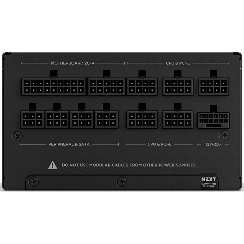 Afbeelding laden in galerijviewer, Nzxt c850 gold atx 3.1 modulaire 850 watt voeding (zwart, 1x 12v-2x6, 3x pcie)

