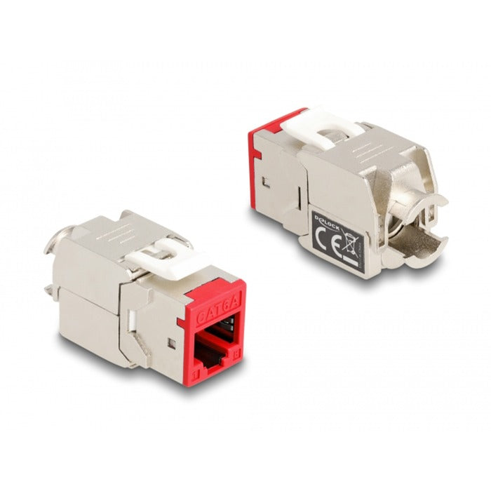 Afbeelding laden in galerijviewer, Delock rj45 jack naar lsa cat 6a toolfree keystone module (meerkleurig, 8 stuks)
