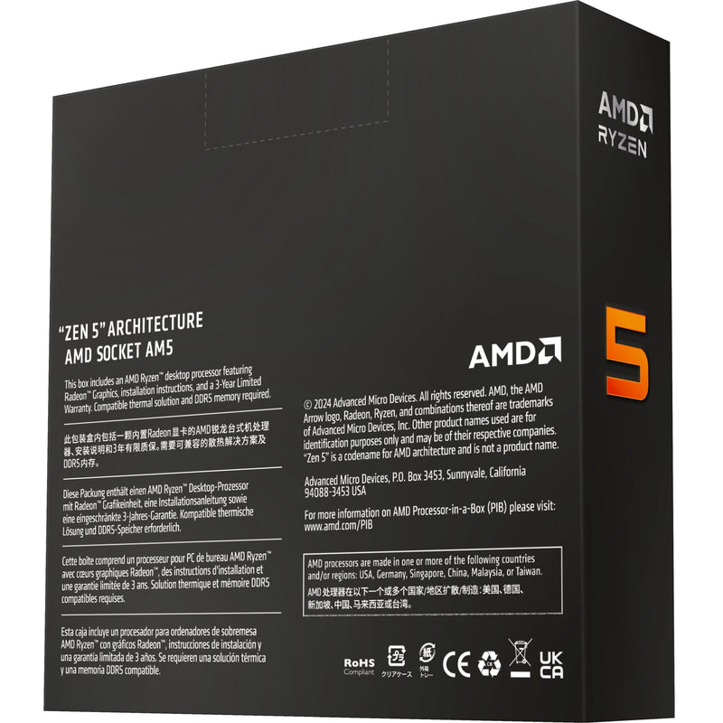 Afbeelding laden in galerijviewer, Amd ryzen 5 9600x, 3,9 ghz (5,4 ghz turbo boost) socket am5 processor (unlocked, boxed)

