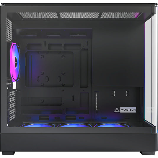 Montech king 15 pro midi tower behuizing (zwart | 2x usb-a | 1x usb-c | rgb | window)