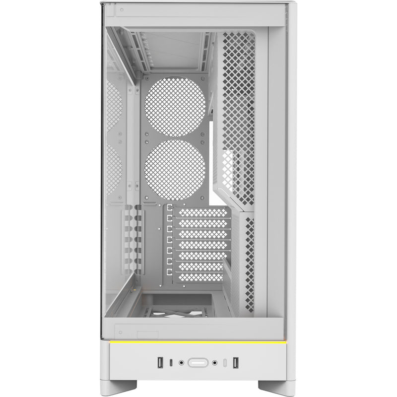 Afbeelding laden in galerijviewer, Montech hs02 midi tower behuizing (wit | 2x usb-a | 1x usb-c | rgb | tempered glass)
