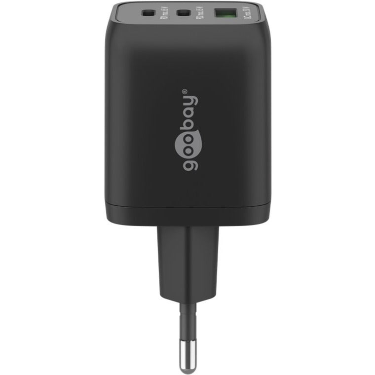 Afbeelding laden in galerijviewer, Goobay usb-c snellader nano (65 w) en usb-c textielkabel (zwart, 1 meter)
