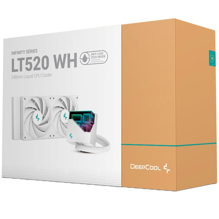 Afbeelding laden in galerijviewer, Deepcool lt520 wh 240 waterkoeling (wit, 4-pin pwm)
