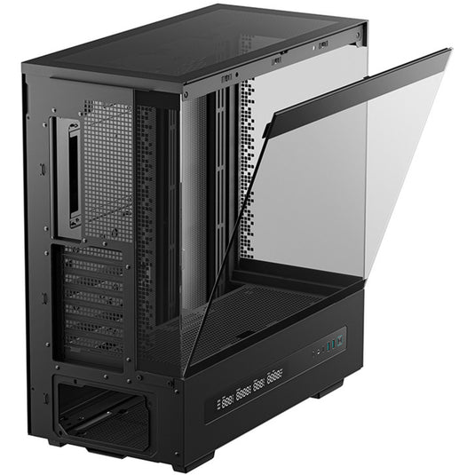 Deepcool ch690 digital midi tower behuizing (zwart | 2x usb-a | 1x usb-c | tempered glass)