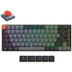 Keychron k3 qmk-b1 rgb mechanisch toetsenbord (zwart, us lay-out (qwerty), mechanical red, 80% (tkl), rgb leds, abs keycap, usb-c | bluetooth 5.2)
