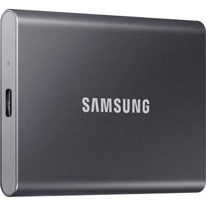 Samsung portable t7 2 tb externe ssd (grijs, mu-pc2t0t ww, usb-a 3.2 (10 gbit s))