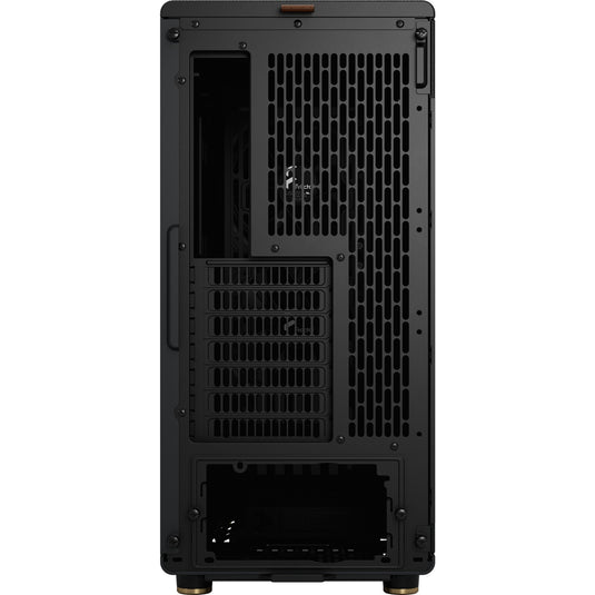 Fractal design north midi tower behuizing (zwart houtkleur | 2x usb-a | 1x usb-c)