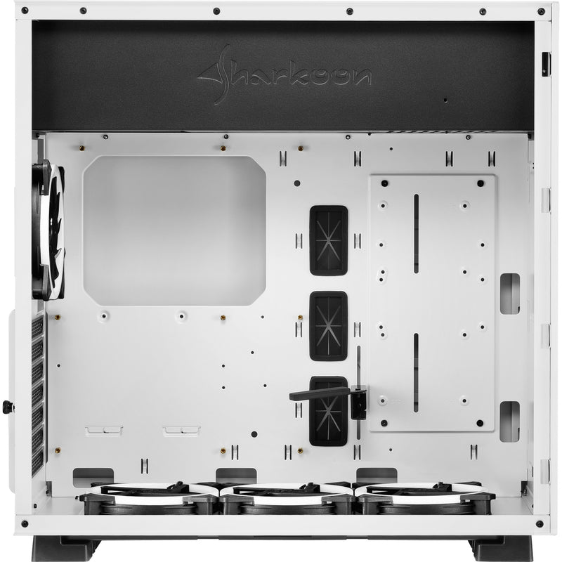 Afbeelding laden in galerijviewer, Sharkoon pure steel rgb midi tower behuizing (wit | 2x usb-a | rgb | tempered glass)
