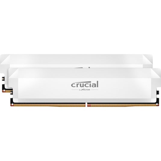 Crucial pro oc 32 gb ddr5-6000 (2x 16 gb) werkgeheugen (wit, cp2k16g60c36u5w, xmp 3.0, expo)