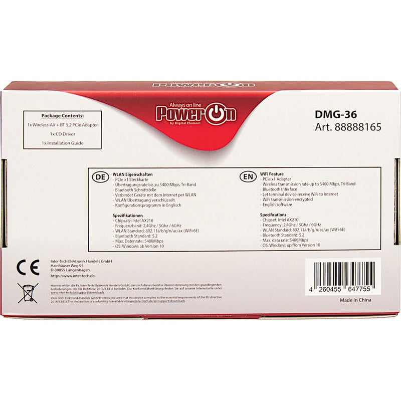Afbeelding laden in galerijviewer, Inter-tech dmg-36 wlan adapter
