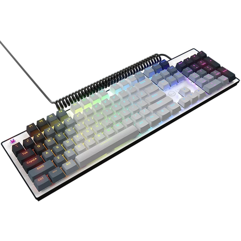 Afbeelding laden in galerijviewer, Lorgar azar 514 rgb mechanisch gaming toetsenbord (wit, us lay-out (qwerty), logar dream, 100%, rgb)
