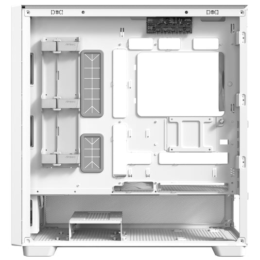 Antec flux midi tower behuizing (wit | 2x usb-a | 1x usb-c | tempered glass)