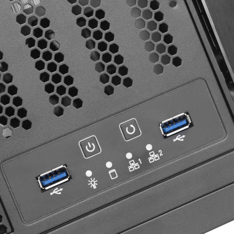 Afbeelding laden in galerijviewer, Silverstone rm41-506 rack behuizing (zwart | 2x usb-a 3.2 (5 gbit s))

